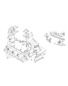 Part Location Diagram of 02003576-0637 MTD 54 Fabricated Deck Assembly